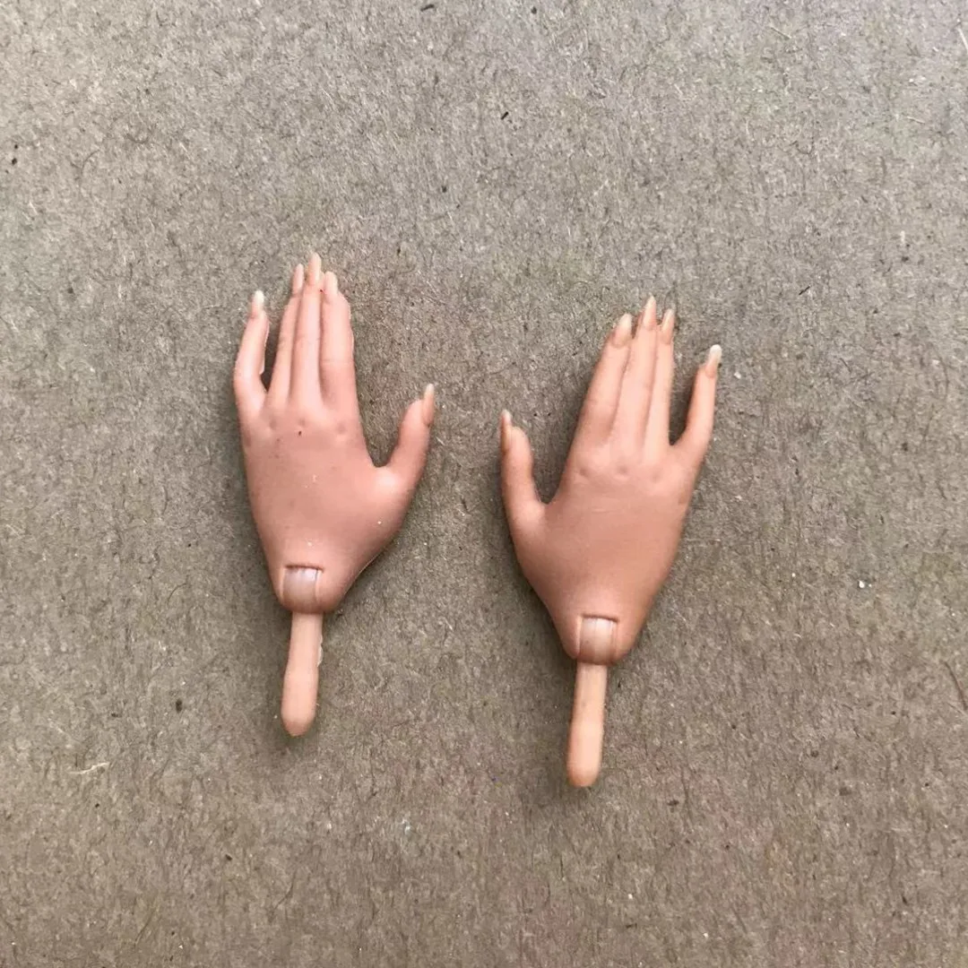 doll replacement hands Fashion Sister Doll Replacement Hands White Brown Black Skin Doll Parts Original Accessories 1/6 Decorations