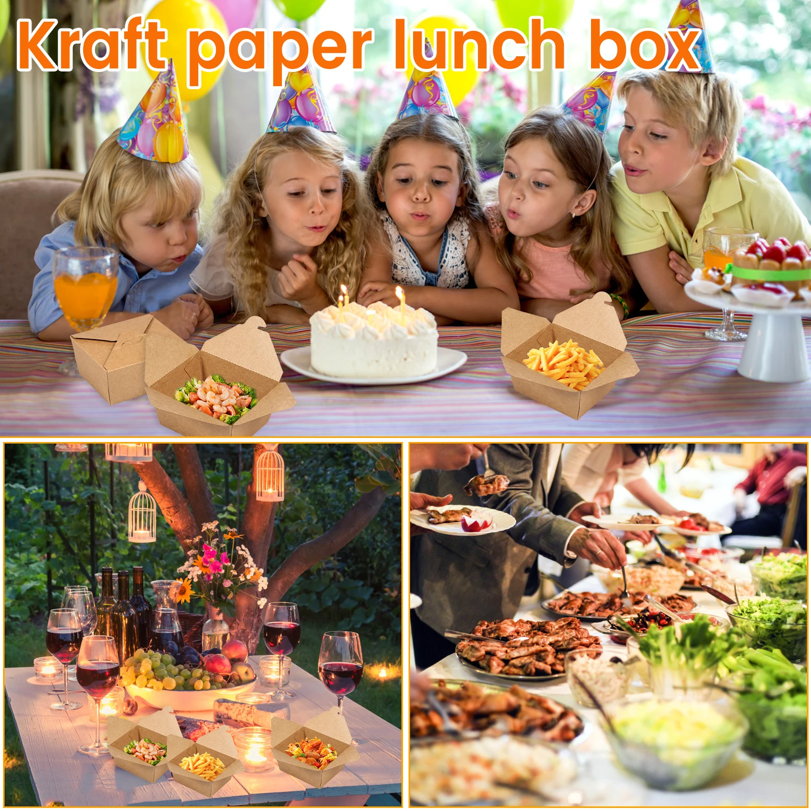 50Pcs Take Out Food Containers 30oz, Recyclable Food-Grade Paper To Go Boxes with Leakp... - SKU TOFC1606 - UGI Packaging