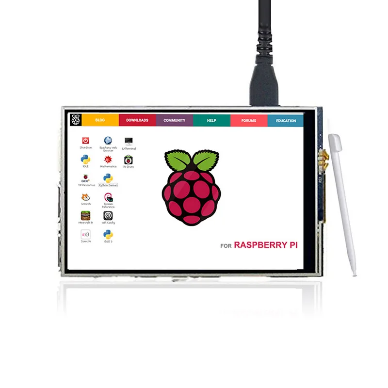 라즈베리 파이 3 용 터치 스크린 디스플레이, LCD 모듈, 3.5 인치 RPI 디스플레이, 480x320 TFT, 3.5 인치, 3.5 인치, 신제품, 무료 배송