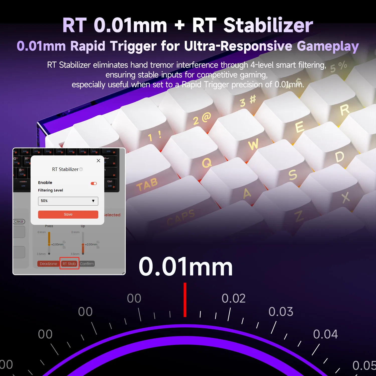 AKKO x Veekos Shine60 HE Magnetic Switch Keyboard 60% Rapid