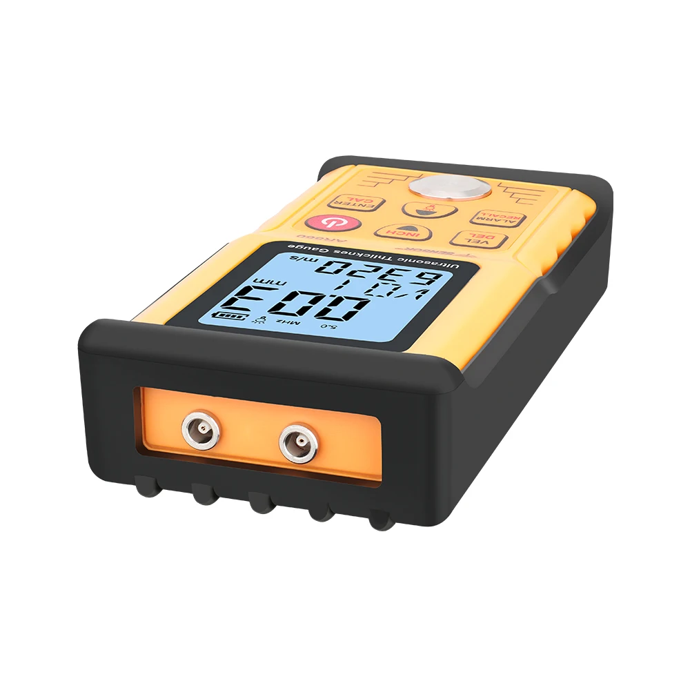 Ultrasonic thickness gauge Digital sheet metal Measuring range: 1.0 to 300mm (steel) Sound Velocity Meter Smart Sensor AR860 thickness gauge