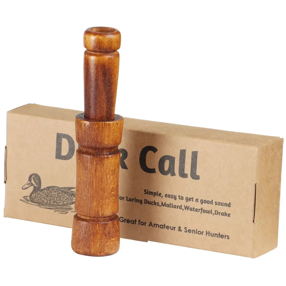 

1PC Wooden Duck Calls Whistle Lures for Hunting All Duck Mallard Duck Commander to Call Duck Loud Realistic Sound Wood Duck Call