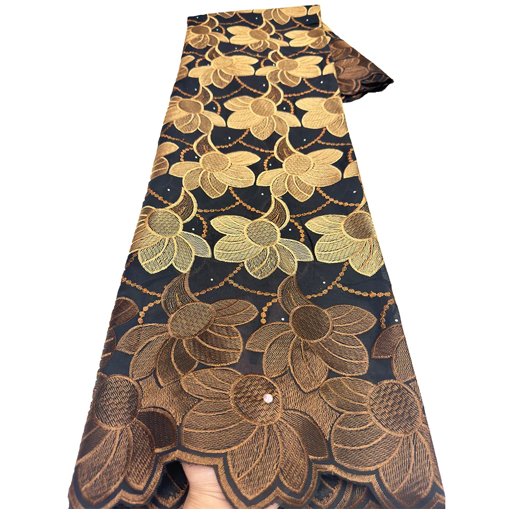 African Cotton Lace Fabric for Women Dresses Sewing