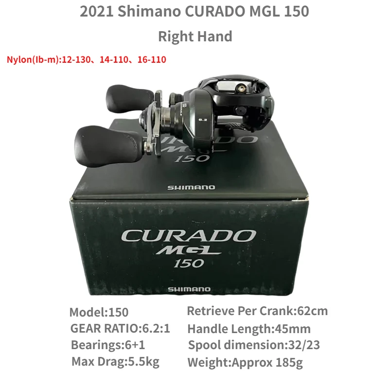 SHIMANO CURADO MGL 151XG ベイトリール　[左ハンドル] SHIMANO CURADO MGL 151XG ベイトリール [左ハンドル] - メルカリ