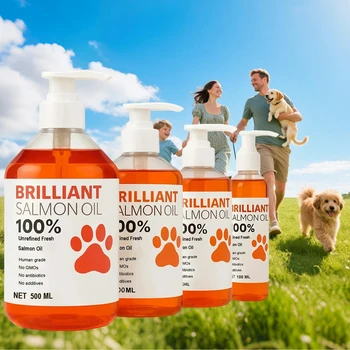 Premium Salmon Oil Pet Supplement 11
