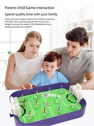Jeu de Football de bureau Double Battle, modèle de terrain de Football pour enfants, jouet amusant, Mini ensemble de Football de Table, cadeau de sport pour enfants 