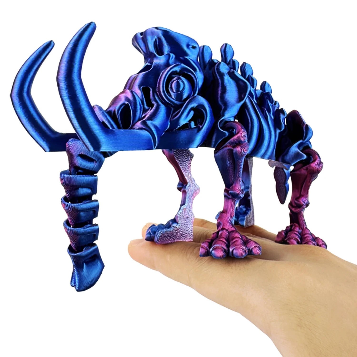 3D printed mammoth bone joint movable decorative ornament handicraft skeleton integrated model 5