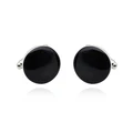 Black Round Cufflink