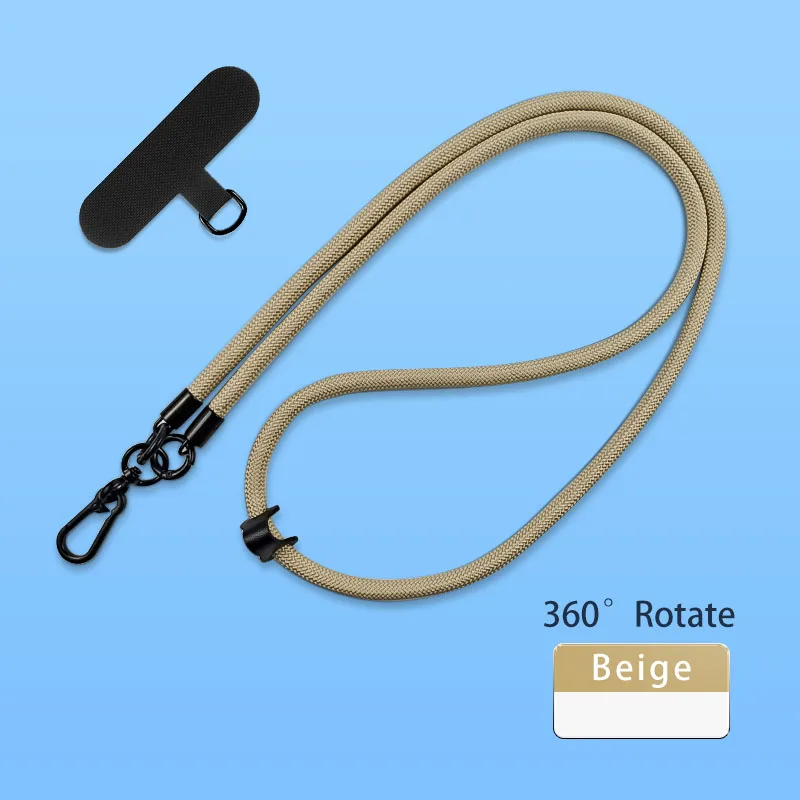 Adjustable Universal Crossbody Lanyard Necklace Strap for Mobile Phones, 8mm x 120cm, Single Piece