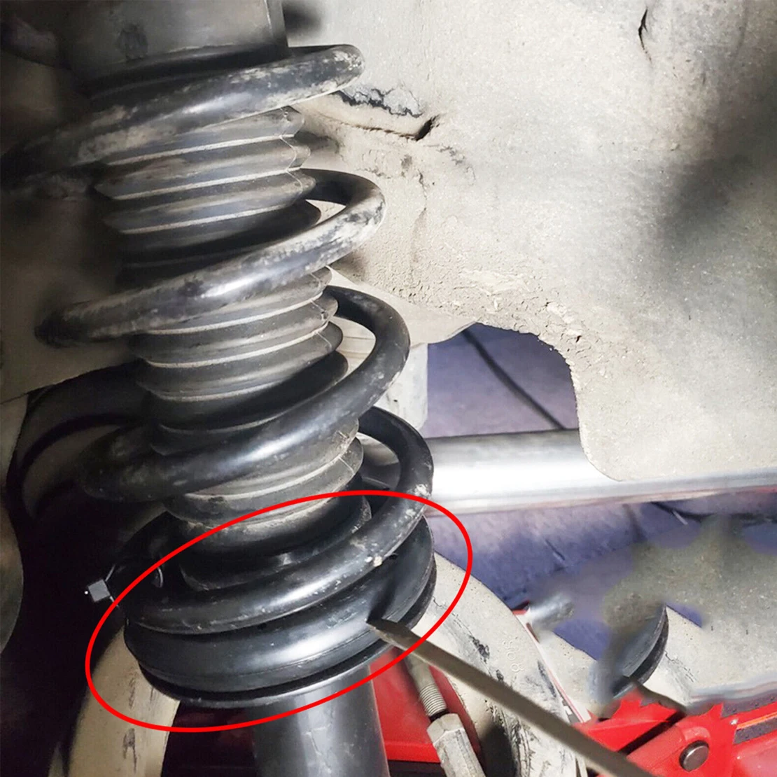 ユニバーサルカーコイルスプリング、プラスチックスリーブ、シート