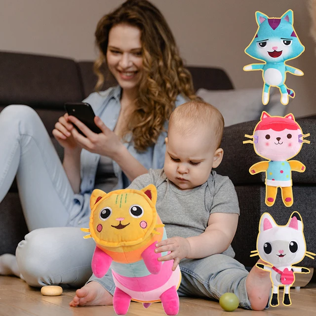 25cm Gabby Dollhouse Plush Toy Mercat Cartoon Stuffed Animals Mermaid Cat Mermaid Plushie Dolls Kids Birthday Gifts 2