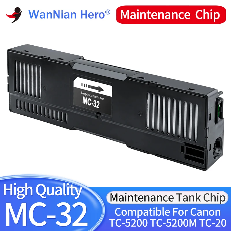 캐논 TC-5200 TC-5200M TC-20 TC5200 프린터용 유지 보수 탱크 MC-32, MC32 유지 보수 상자, 유지 보수 탱크 카트리지, 1-5 개