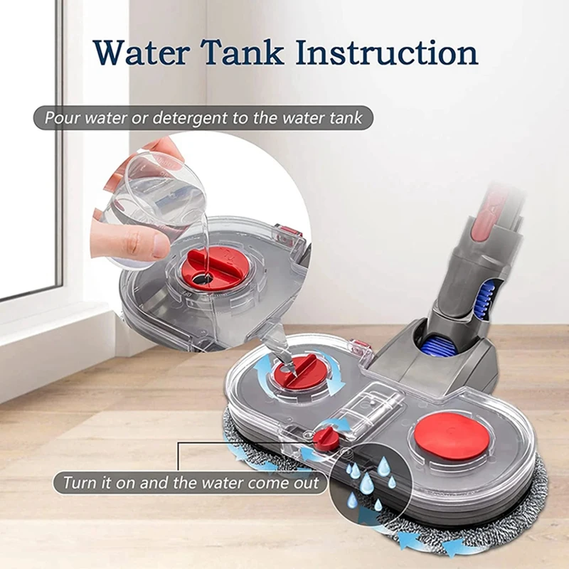 

Комплект насадок для электрической швабры, запчасти для пылесоса Dyson V7 V8 V10 V11 V15, насадка для швабры с резервуаром для воды, чистящая тряпка