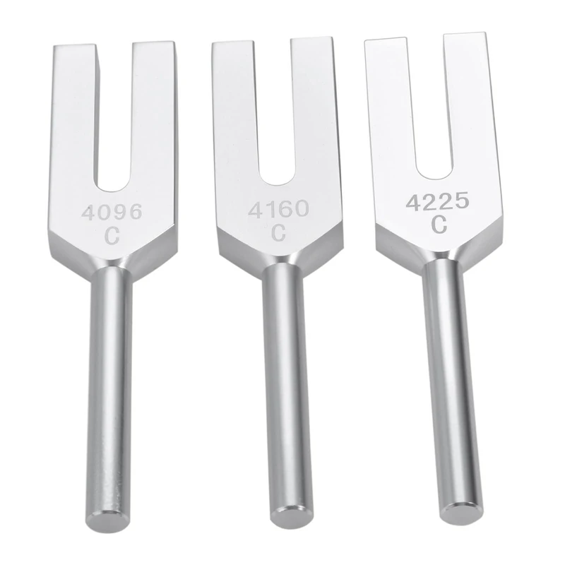 Tuning Forks Set 4096 Hz 4160 Hz 4225 Tuning Forks Set Fork With Wooden Hammers And Cloth Bag Accessories Style 1