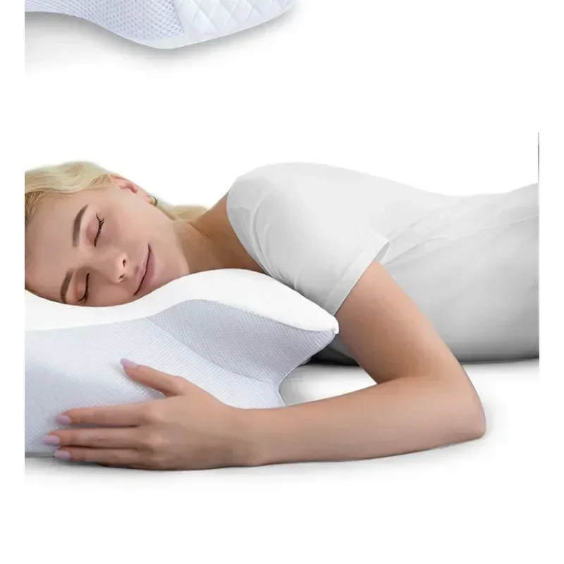 1pc Memory Foam Cervical Pillow Fast Rebound Memory Sleeping Pillows 2in1 Ergonomic Orthopedic Pillow for Neck Pain Neck Pillow 5