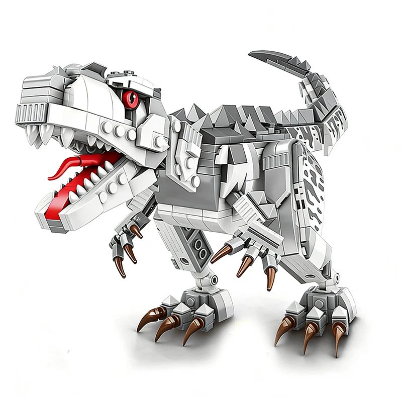Prehistoric Dinosaur Building Blocks Animal Construction Set T Rex Model STEM Educational Toys Christmas Gift for Boys Kids