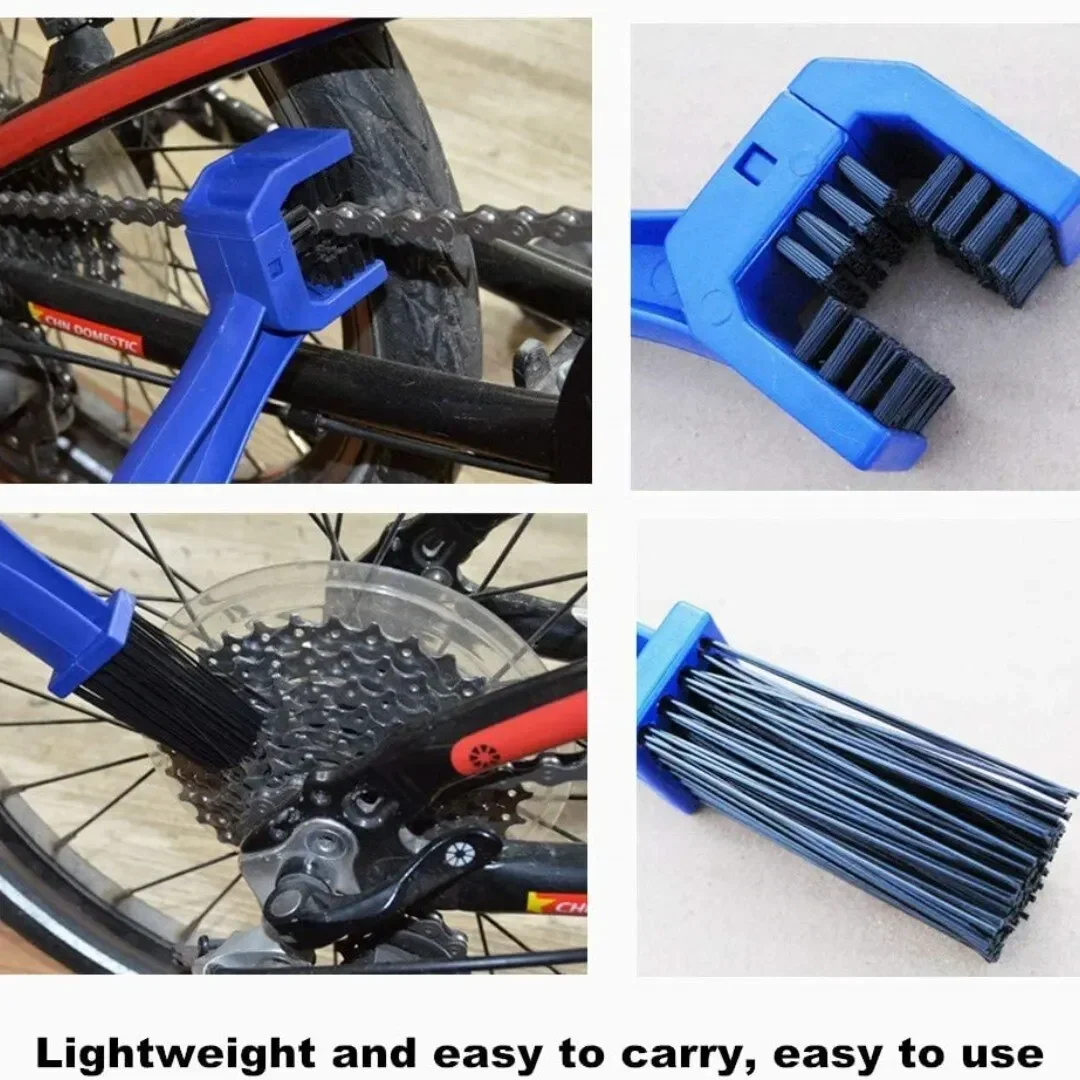 Bicycle chain cleaner Bicycle chain cleaning brush Bicycle cleaning kit Bike Chain Cleaner Bicycle Motorcycle Chain Cleaning Brush Dual Heads Cycling Cleaning Kit Cleaner Scrubber Tool kit