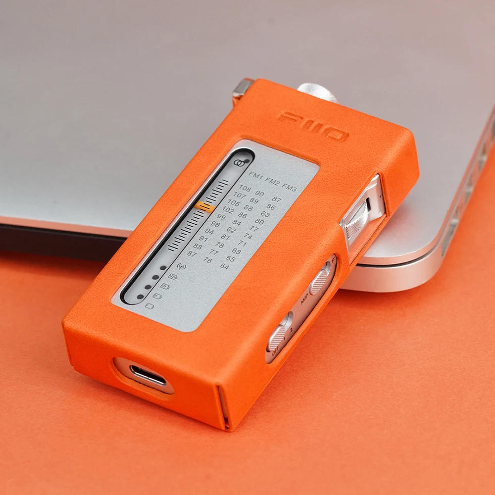 FiiO SK-RR11 Radio Leather Protective Case Anti Slip PU Leather Case Hanging Rope Hand Rope FiiO RR11 Accessories
