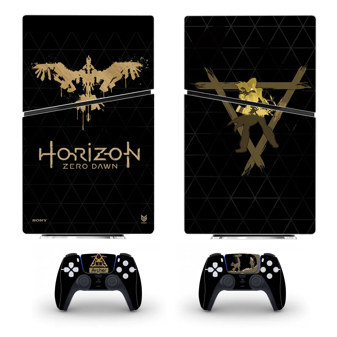 Horizon Undeal West Ps5 Slim Digital Skin Sticker Decalcomania Cover Per Console E 2 Controller Nuovo Ps5 Slim Skin Sticker Vinyl