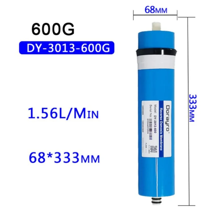 Membrana RO GT-3013-600 Per Osmosi Inversa, Filtro Acqua 600 GPD, Alta Reiezione Per Depuratore E Acquari