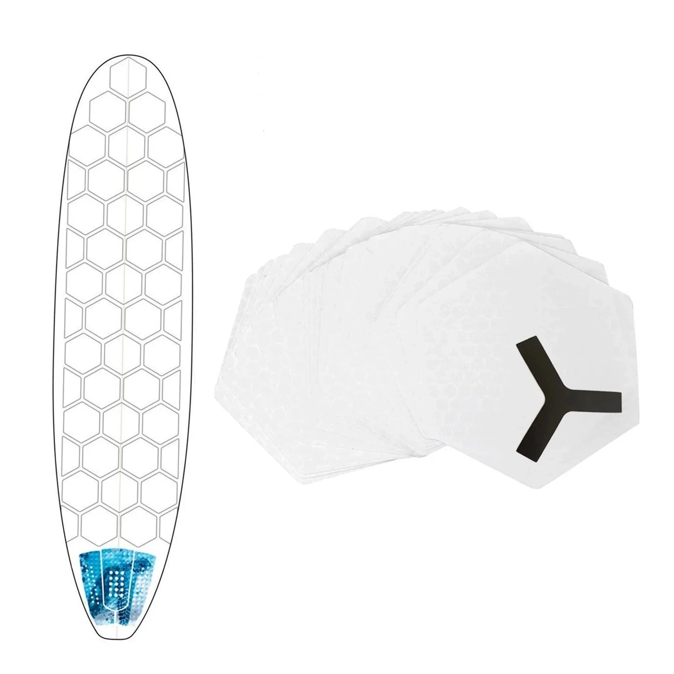 【をさせてい】 Surfboard Traction Pad Deck Grip Mat Self Adhesive NonSlip