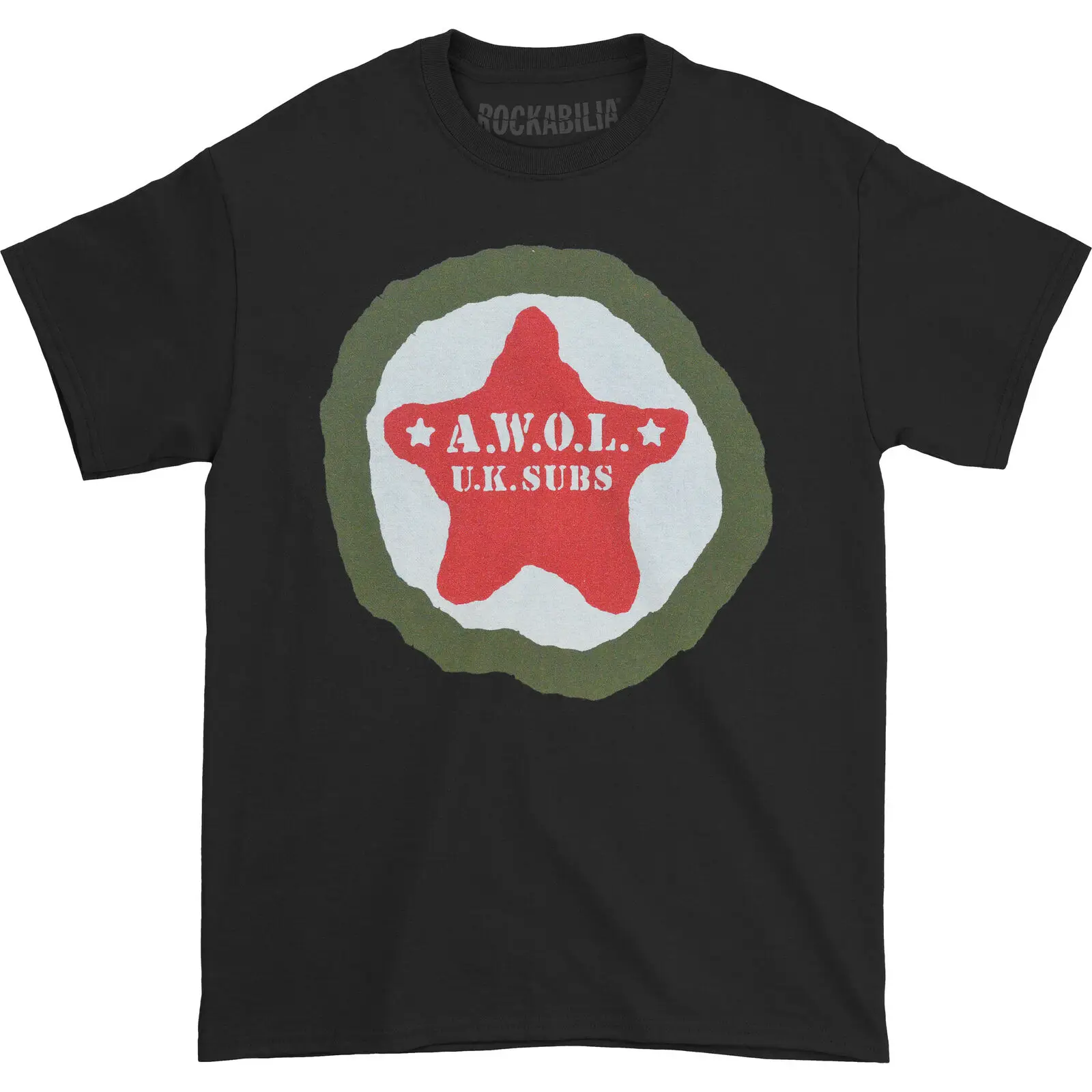 T-Shirt Da Uomo Subs Star Uk Medium Black