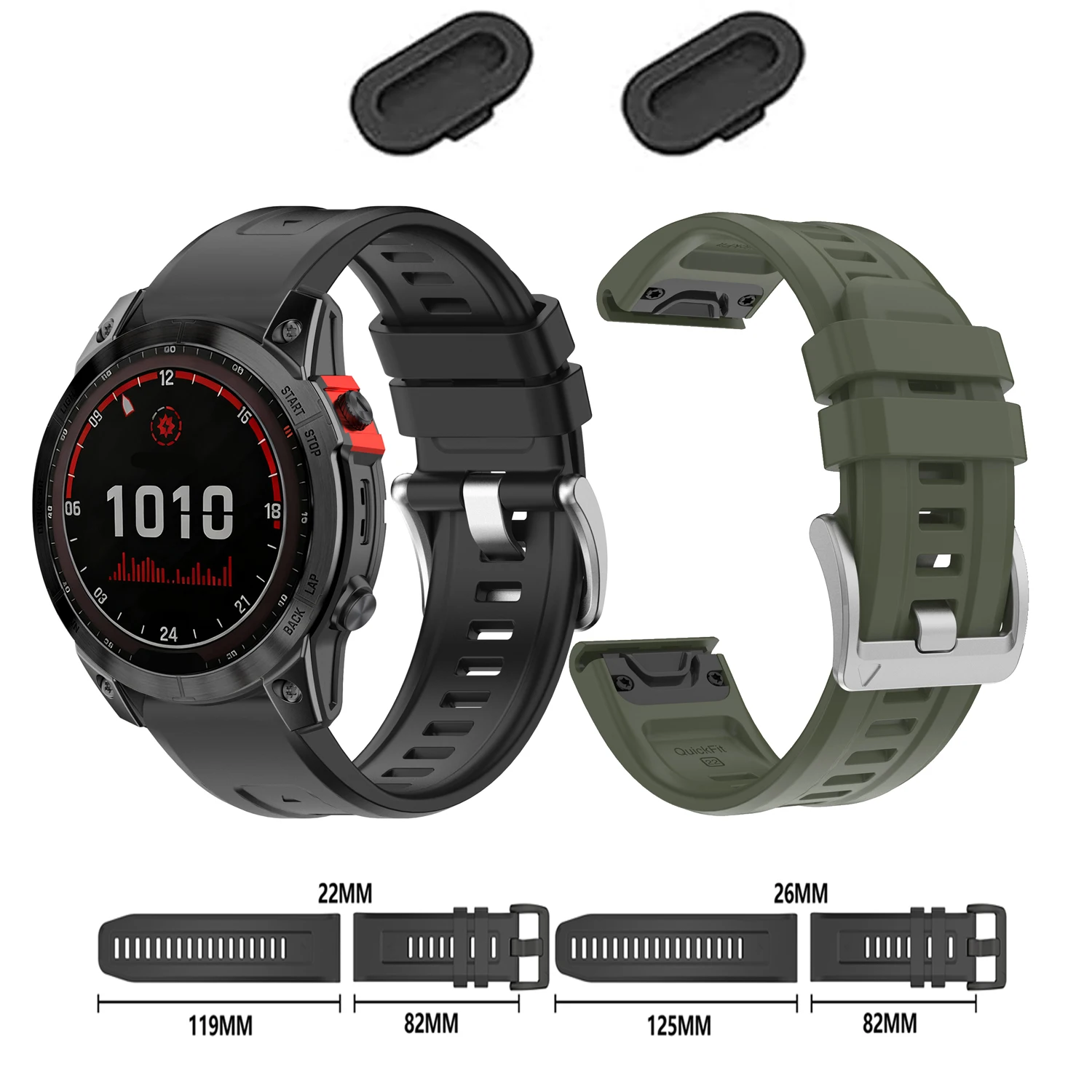 Premium Silicone Watch Strap - QuickFit Design