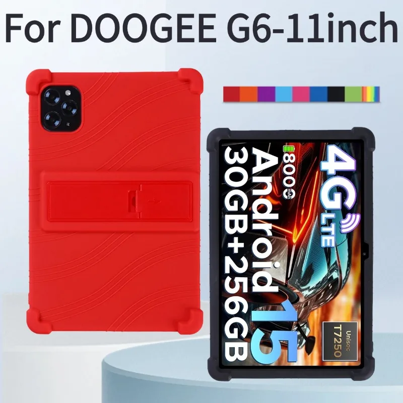 Shockproof Soft Silicon Protective Tablet Cover with Stand