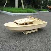 760 Wooden Handcrafted Boat Model Big V Yacht Assembly Ship Model Kit DIY Wooden Handcrafted Ship 1