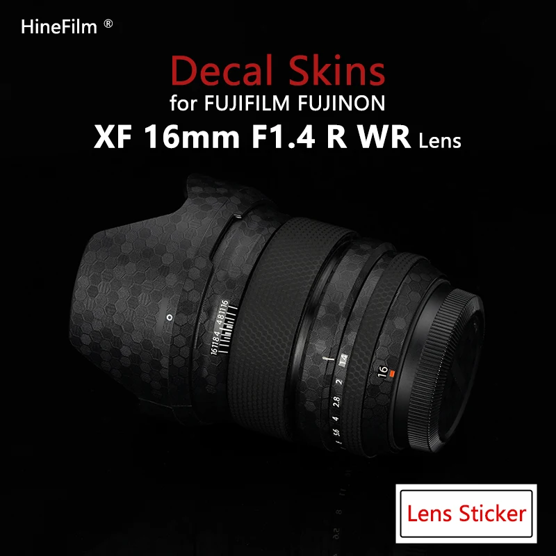 

Пленка для FUJIFILM XF16 F1.4 R WR, премиальная виниловая пленка для защиты объектива Fuji xf1.4