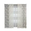 1pc Embossed Leaf High Precision Embroidered Gauze Curtains for Living Room Finished Window Curtains for Bedroom 5