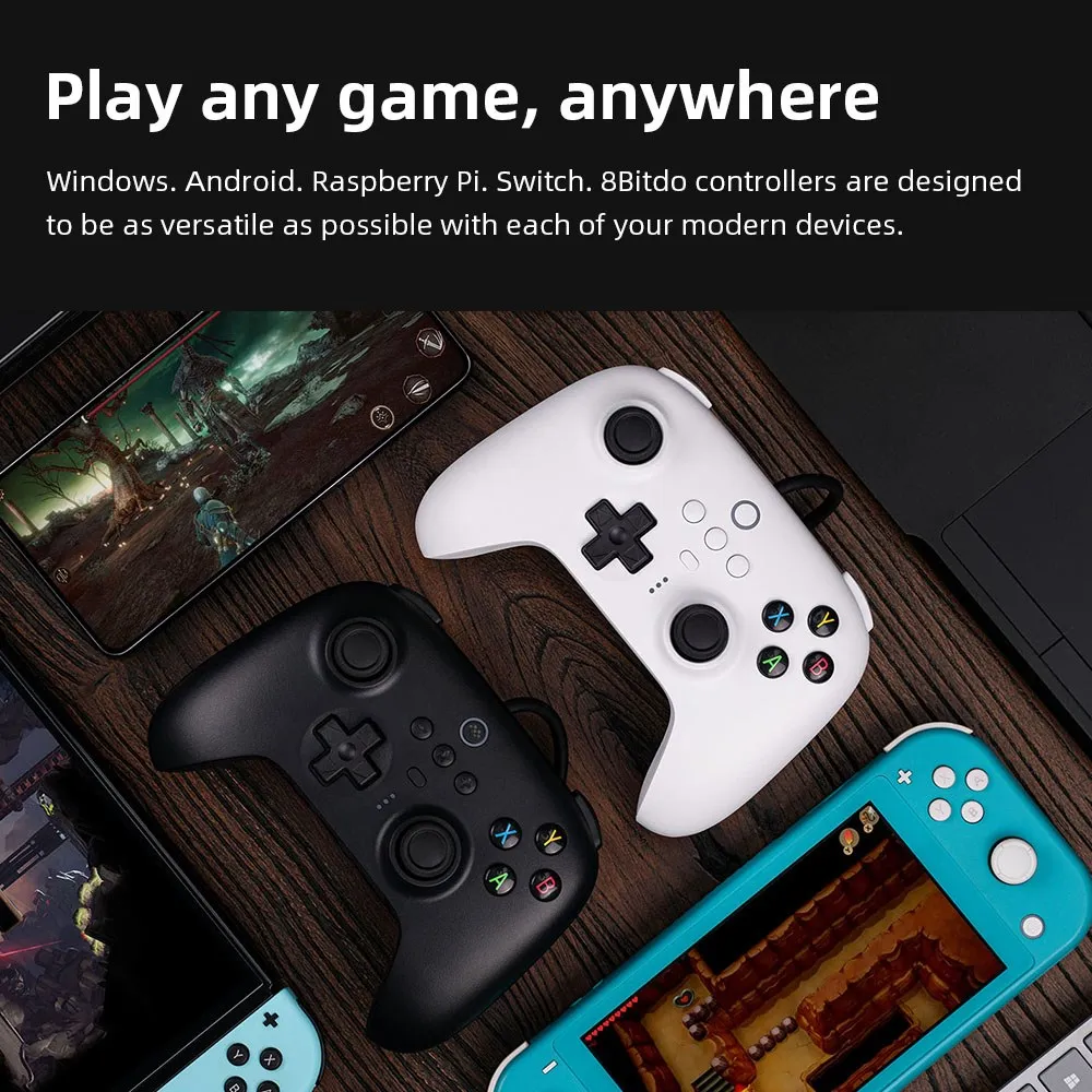 8BitDo Ƽ Ʈѷ,  USB ȣȯ, ȵ̵  10,11,  ũ ġ,  