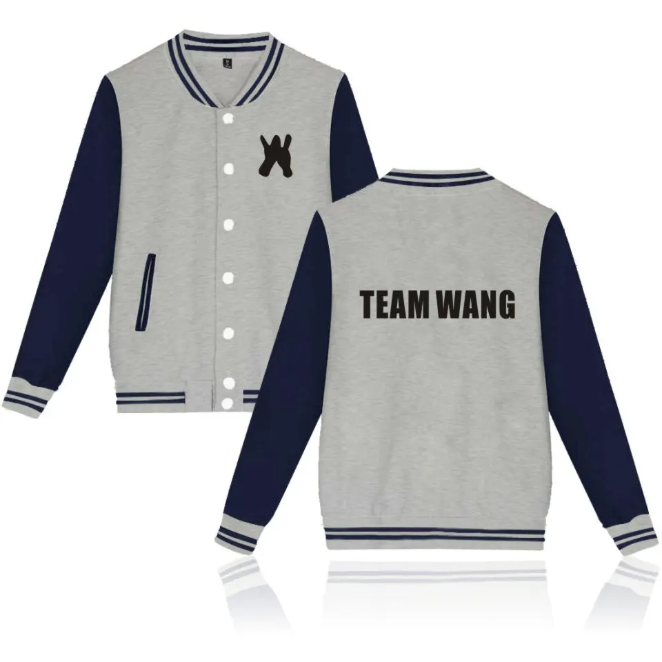 

Kpop GOT7 Jackson Team Wang Printed Fashion Baseball Jacket Men Women Hoodies Sweatshirts Casual Long Sleeve Jackets Coats Tops