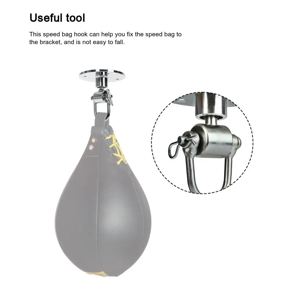 Speed Bag Swivel Pear Boxing Sandbag Punching Ball Hook Accessories