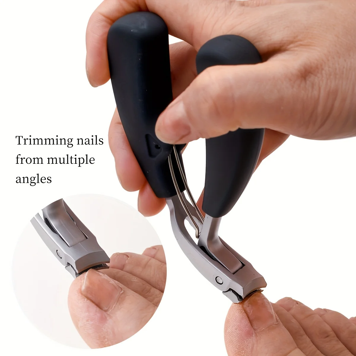 Professional Pedicure Tool Large Secondary Opening Elbow Nail Clippers High Hardness Steel Fingers Nail Clippers 5