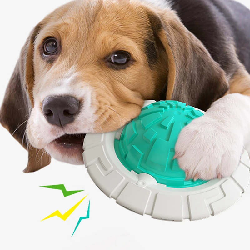 Squeaky Dog Toy Outdoor Large Dog Toy Pet Ball Training Cleaning Tooth Brush Flying Discs Interactive Travel Puppy Products