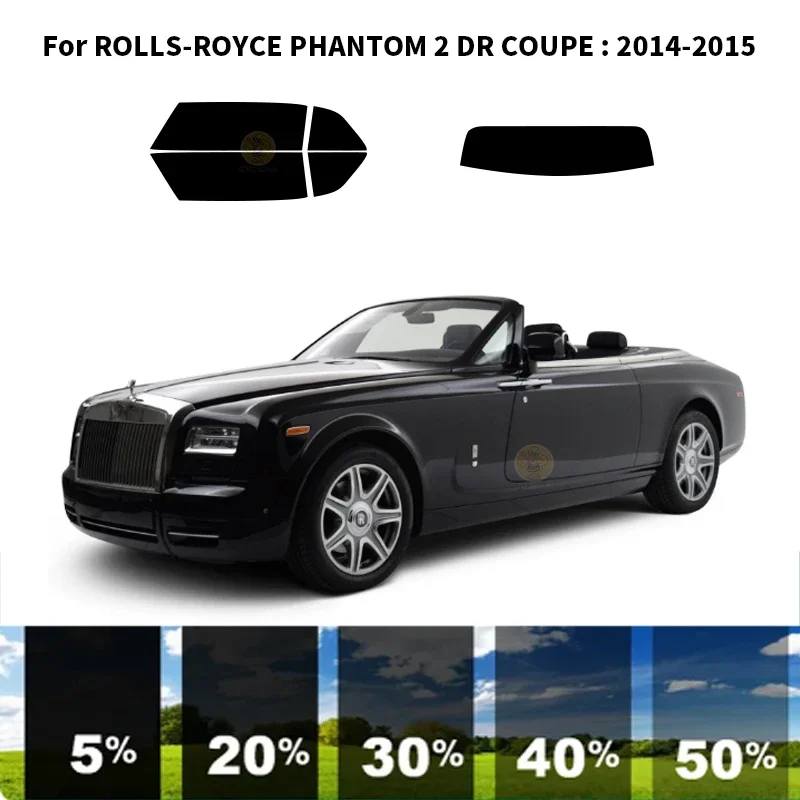 

Precut nanoceramics car UV Window Tint Kit Automotive Window Film For ROLLS-ROYCE PHANTOM 2 DR COUPE 2014-2015