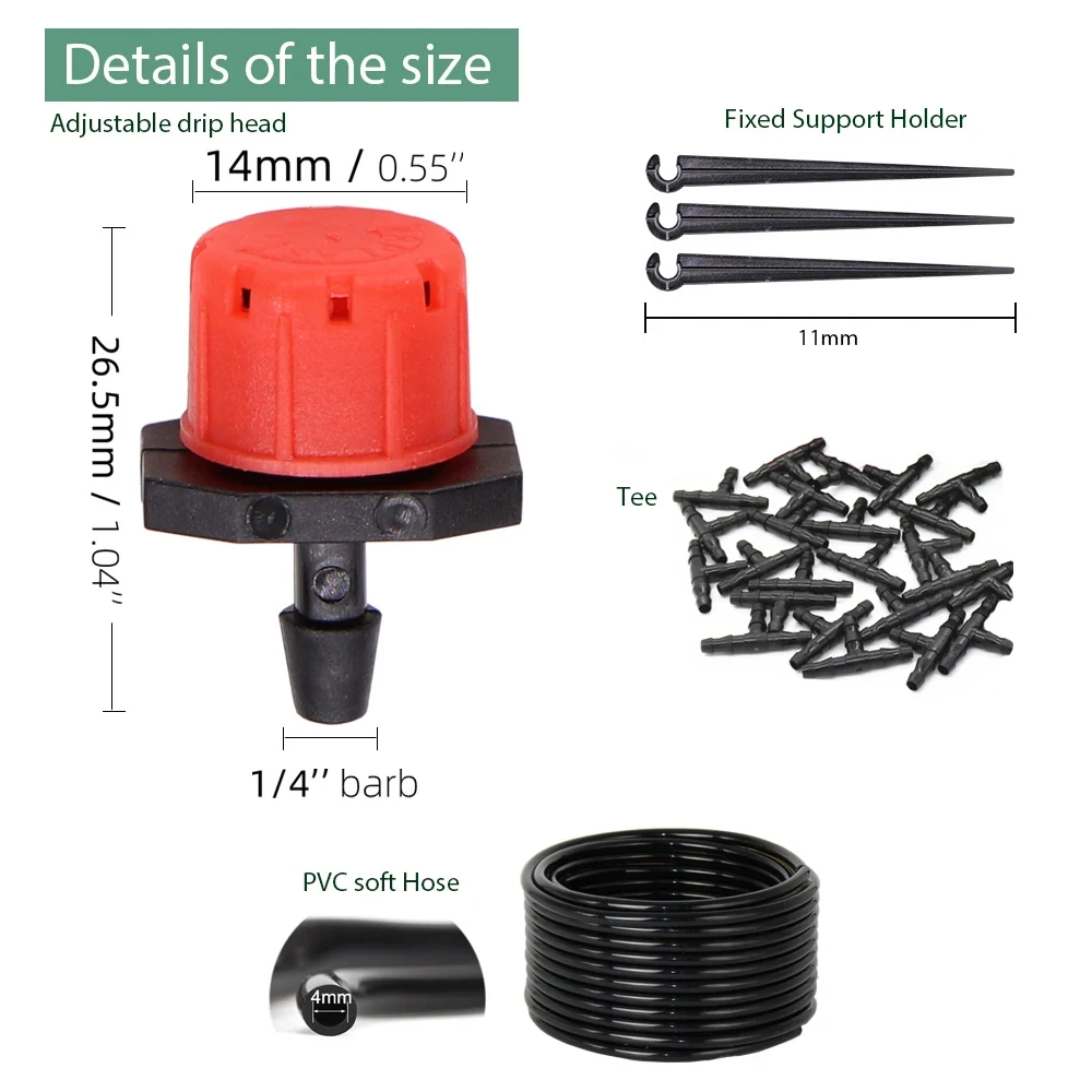 60W Self-Priming Pump 110-240V Power Supply 8 Adjustable Drip Head DIY Irrigation System for Efficient Plant Growth Water Saving 2