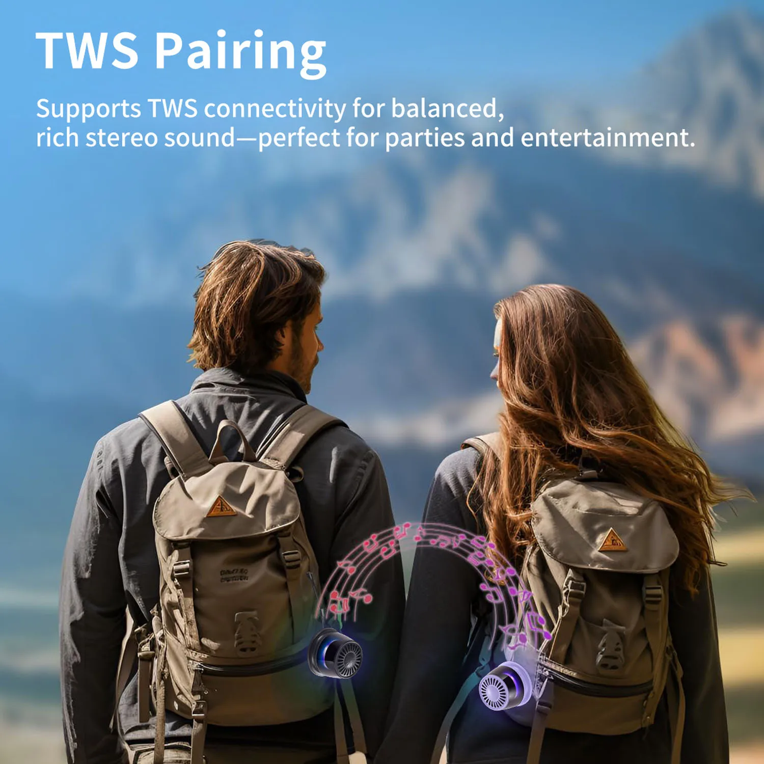 Mini Portable Magnetic Bluetooth Speaker Wireless TWS Connection Stereo Soundbar RGB Colorful Light MP3 Music Player Phone Holde