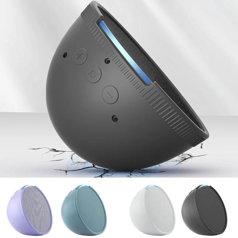 Altoparlante In Silicone Protettivo Per Custodia Echo Pop Coversleeve Copertura Protettiva Impermeabile Accessori Antiurto Per Altoparlanti Antigoccia