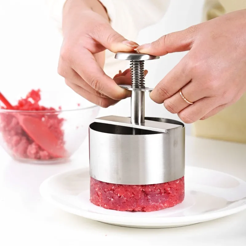 stainless steel meat pie, manual cake mold, meat Press,304 household circular Press pie