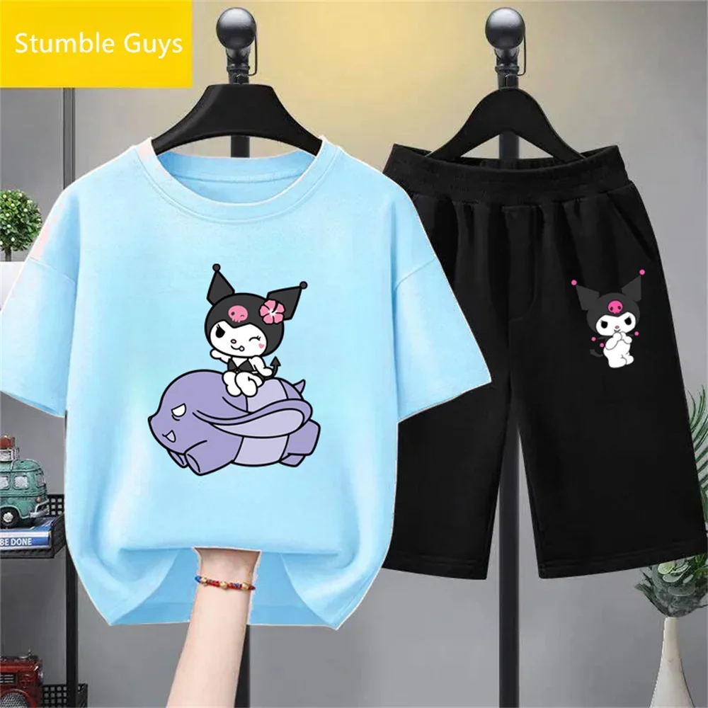CartoonZomerKuromiTShirtMijnMelodieHelloKittyPrintTrucksuitCartoonKledingKids