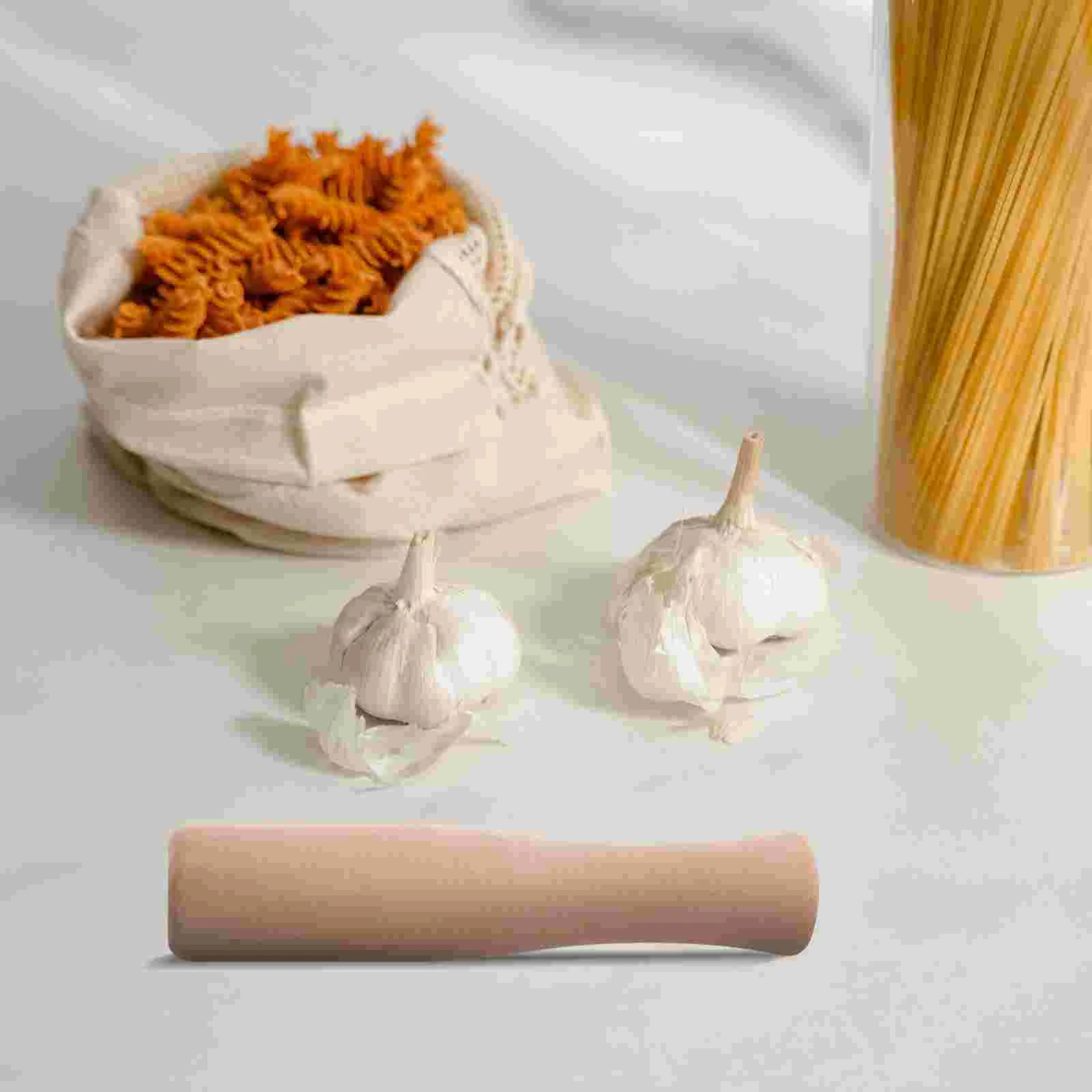 2 Pcs Wooden Food Grinding Pestle Stick Kitchen Utensils Garlic Masher Mills Sauerkraut Pounder Wood Muddler Spice Crusher Rod