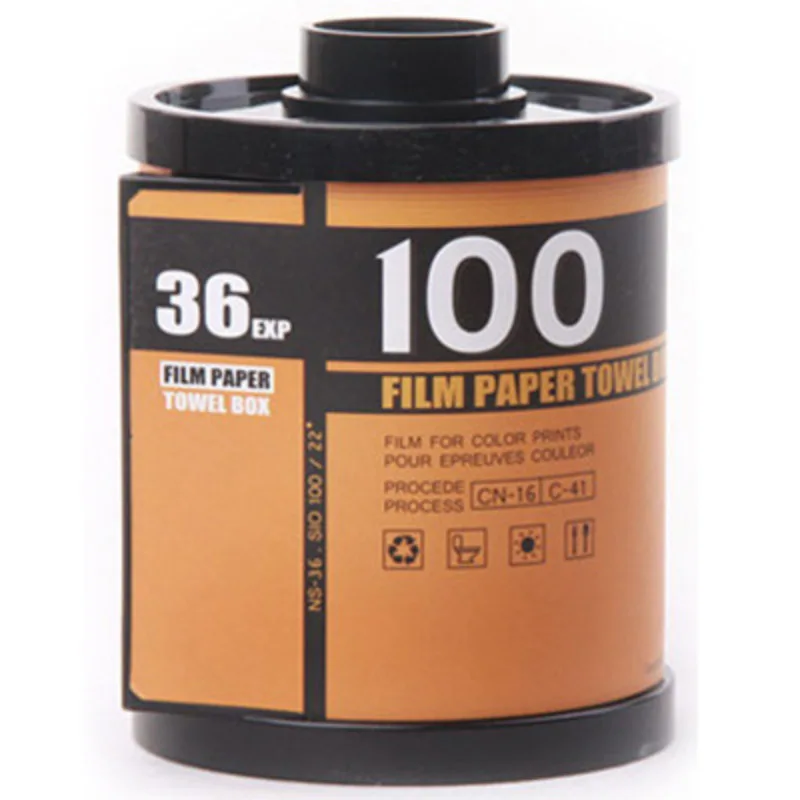 Creative Film Roller Paper Towel Box Tissue Dispenser Desktop Tissues Holder For Home Office Decorative Tissue Box Holder 3