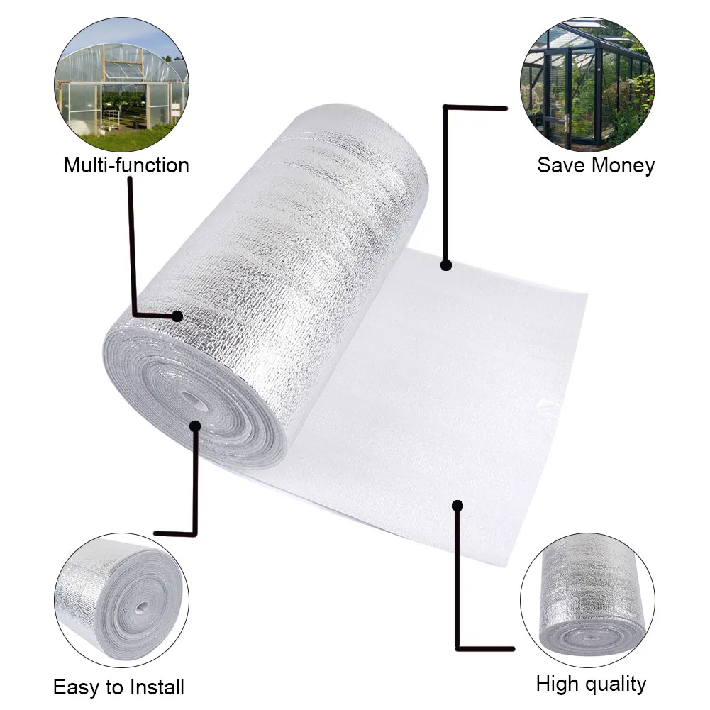 1PC Wall Thermal Insulation Film Aluminized Garden Reflective Films Stove Radiator Insulation Film For Household Wammer Heating 2