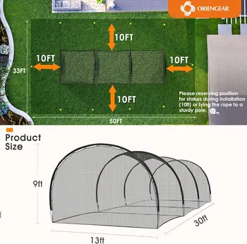 Baseball Cages for Backyard, Baseball Training Equipment Netting, Golf Softball Baseball Nets 2