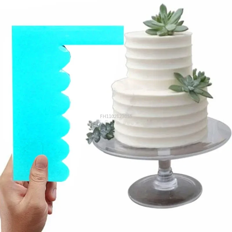 1Pcs Cake Scraper Decorating Comb Pastry Icing Smoother 8 Styles Design Textures Fondant Fashion Spatulas Baking Cake Tools