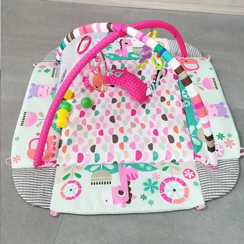 Fitness Toys Crawling Blanket Fitness Blanket Baby Play Gym Toys Baby Fitness Frame Crawling Mat Soft Game Blanket Parent-child Crawling Grasping Education Toy Boys And Girls 0-18 Months