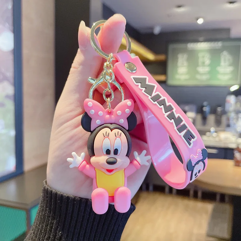 Disney Minnie Mouse Sitting Enamel Keychain