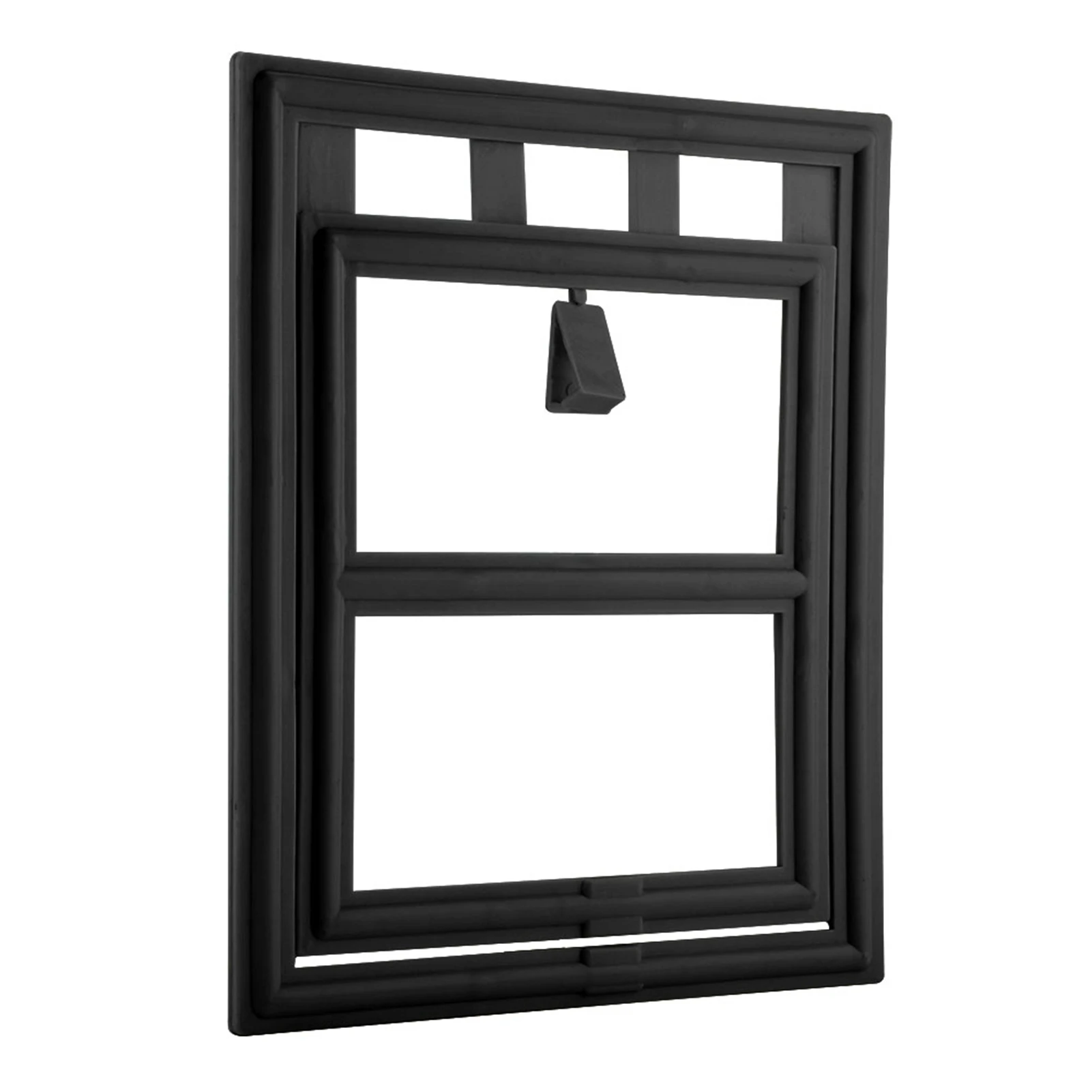 Plastic Pet Dog Puppy Cat Door Locking Safe Flap For Screen Window Gate (White L)